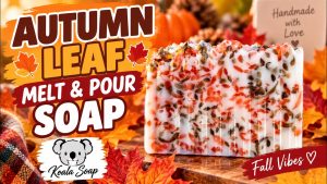 Autumn Confetti Melt and Pour Soap with Red and Brown Shreds