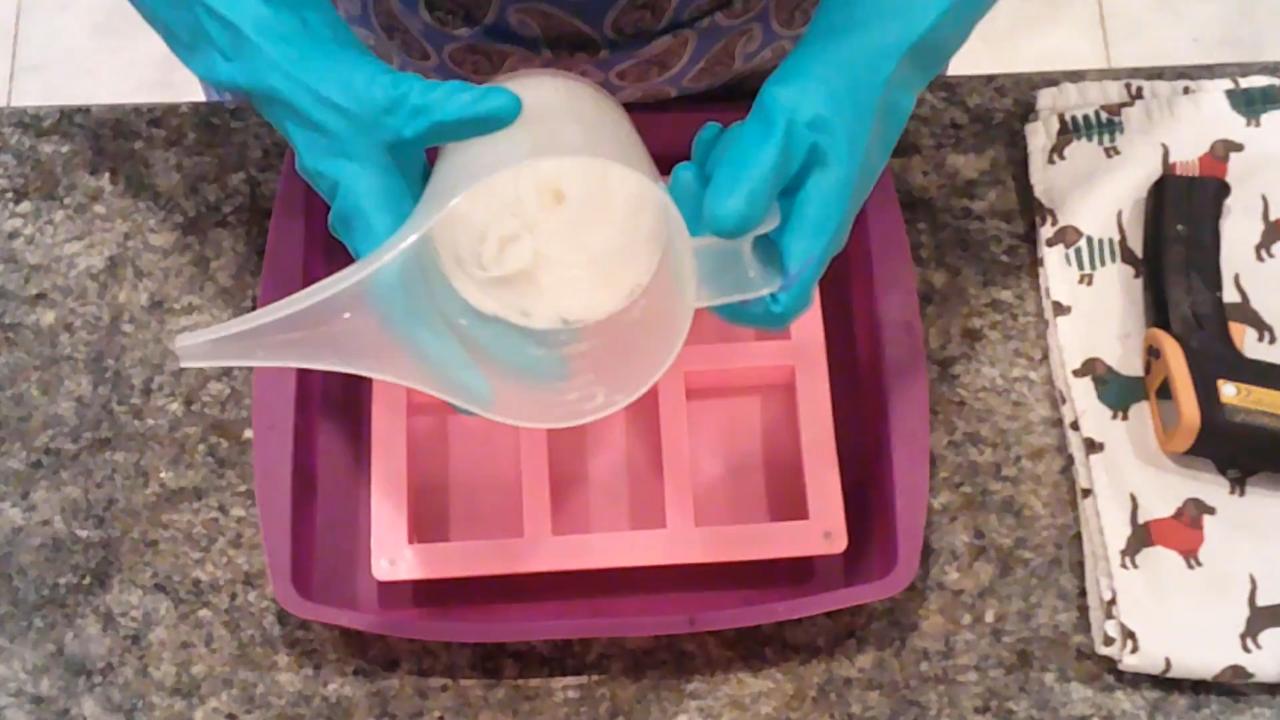 Leftover whipped melt and pour soap