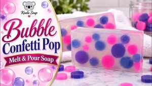 Bubble Pop Melt and Pour Soap Tutorial: How to Create Colorful Inbedded Soaps with Crystal Clarity