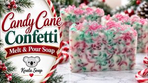 Candy Cane Confetti Melt and Pour Soap