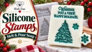Using Card-Making Silicone Stamps in Melt and Pour Soap
