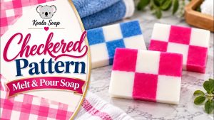 Checkered Melt and Pour Soap: Easy Checkerboard Soap Design
