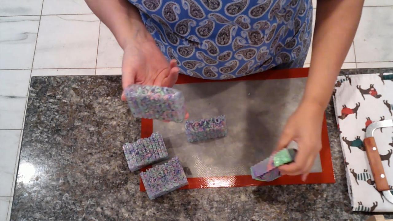 Comparing the confetti soap versions