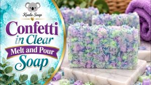 Confetti in Clear Melt and Pour Soap: Recycling a Soap I Didn't Like