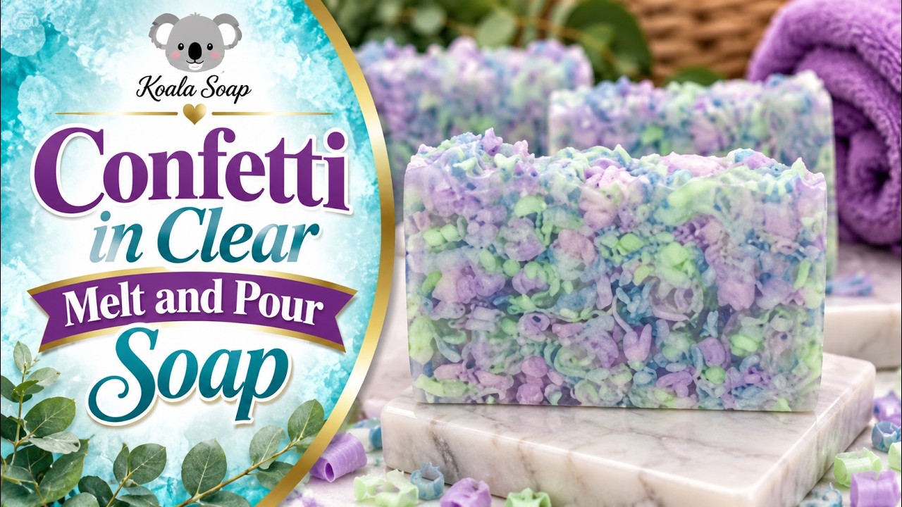 Confetti in Clear Melt and Pour Soap: Recycling a Soap I Didn't Like