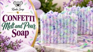 Confetti Melt and Pour Soap Tutorial: Repurposing Leftover Soap into Colorful Bars
