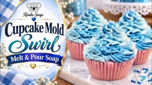 Cupcake Swirl Melt and Pour Soap: Swirled Soap Frosting