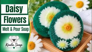 Daisy Flower Embed Melt and Pour Soap