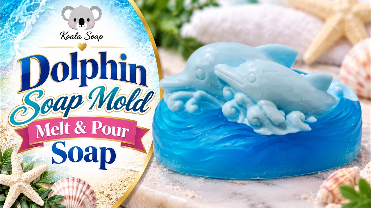 Dolphin Melt and Pour Soap with a Dolphin Silicone Mold