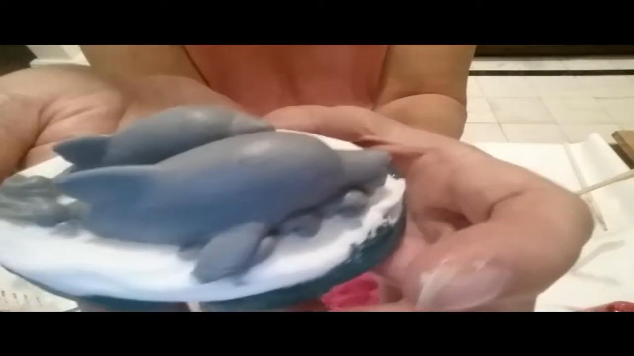 Unmolded dolphin melt and pour soap