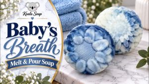 Flower Swirl Melt and Pour Soap: Easy Shea Butter Swirl