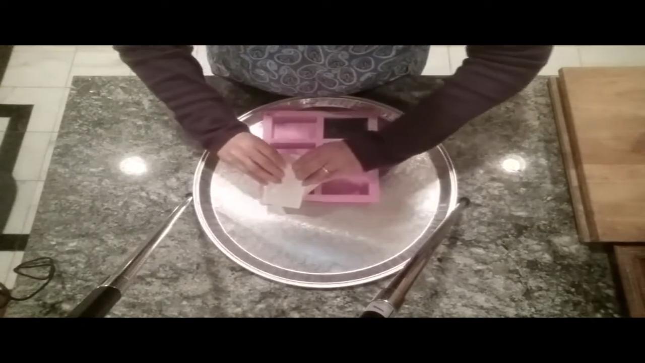 Unmolding the dragon eye soap