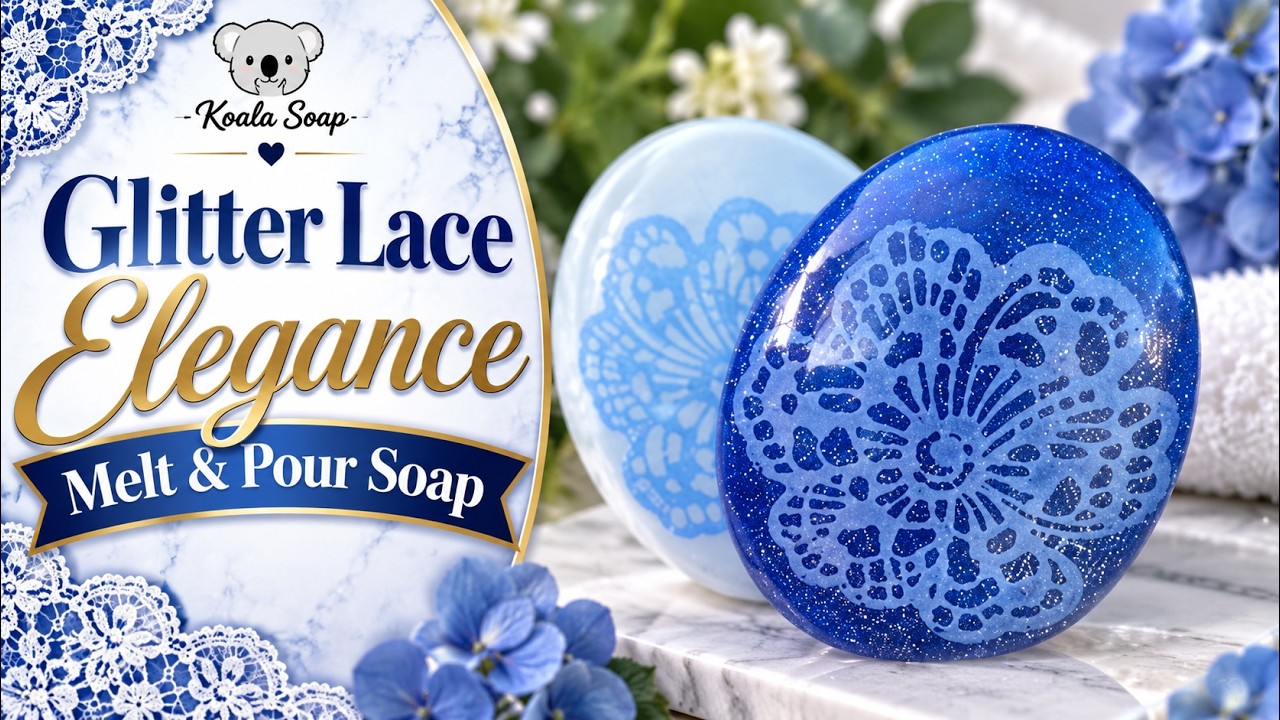 Glitter Lace Elegance Melt and Pour Soap Tutorial