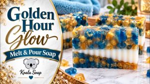 Golden Hour Glow Melt and Pour Soap Tutorial
