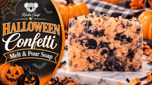 Halloween Confetti Melt and Pour Soap Tutorial