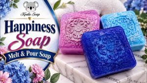 Happiness Melt and Pour Soap: 2 Ways to Use Bio Glitter