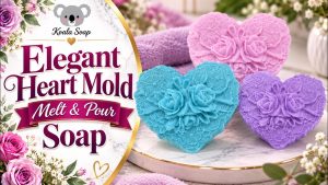 Heart Floral Lace Melt and Pour Soap with Goat Milk Base