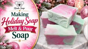 Holiday Impression Mat Melt and Pour Soap in a Mini Loaf Mold