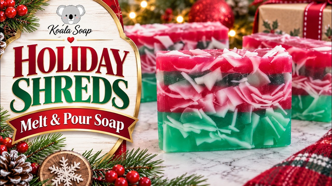 Holiday Shreds Melt and Pour Soap Tutorial