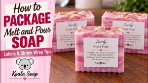 How to Package Melt and Pour Soap with Shrink Wrap and Labels