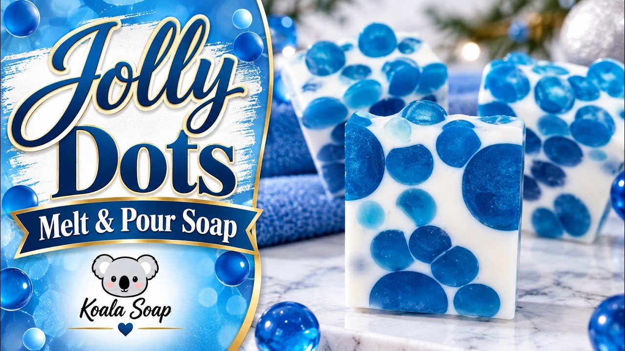 Jolly Dots Melt and Pour Soap: Easy Ball Embed Holiday Soap