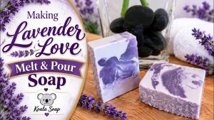 Lavender Love Melt and Pour Soap with a Fondant Mat