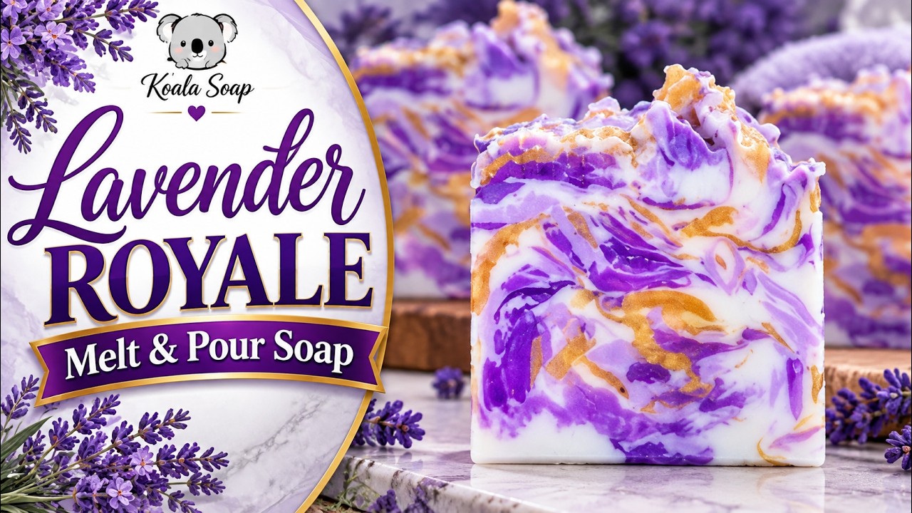 Lavender Royale Melt & Pour Soap Step-by-Step Tutorial