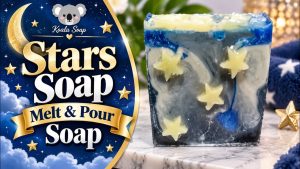 Night Sky Star Melt and Pour Soap for Beginners