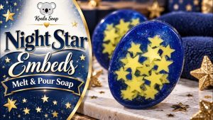 Night Star Melt and Pour Soap: Star Embeds in Clear Soap