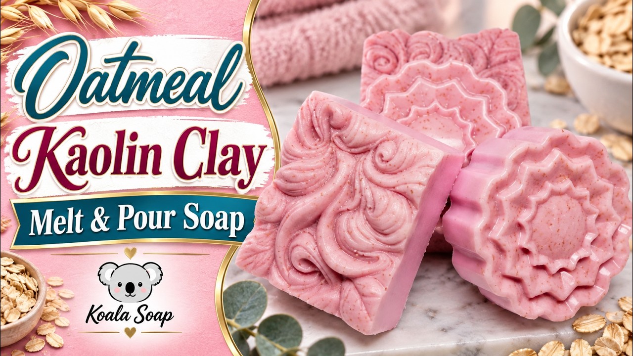 Oatmeal and Kaolin Clay Melt and Pour Soap: Easy Natural Recipe