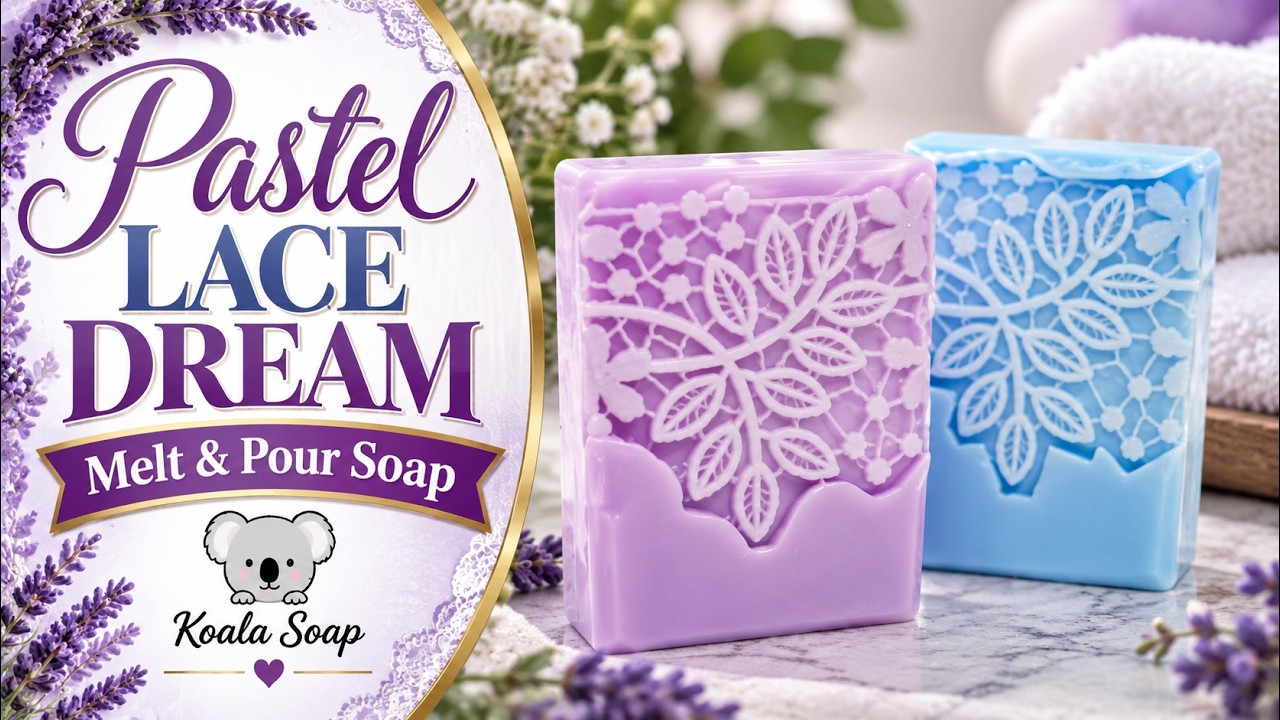 Pastel Lace Dream Melt and Pour Soap: A Step-by-Step Tutorial