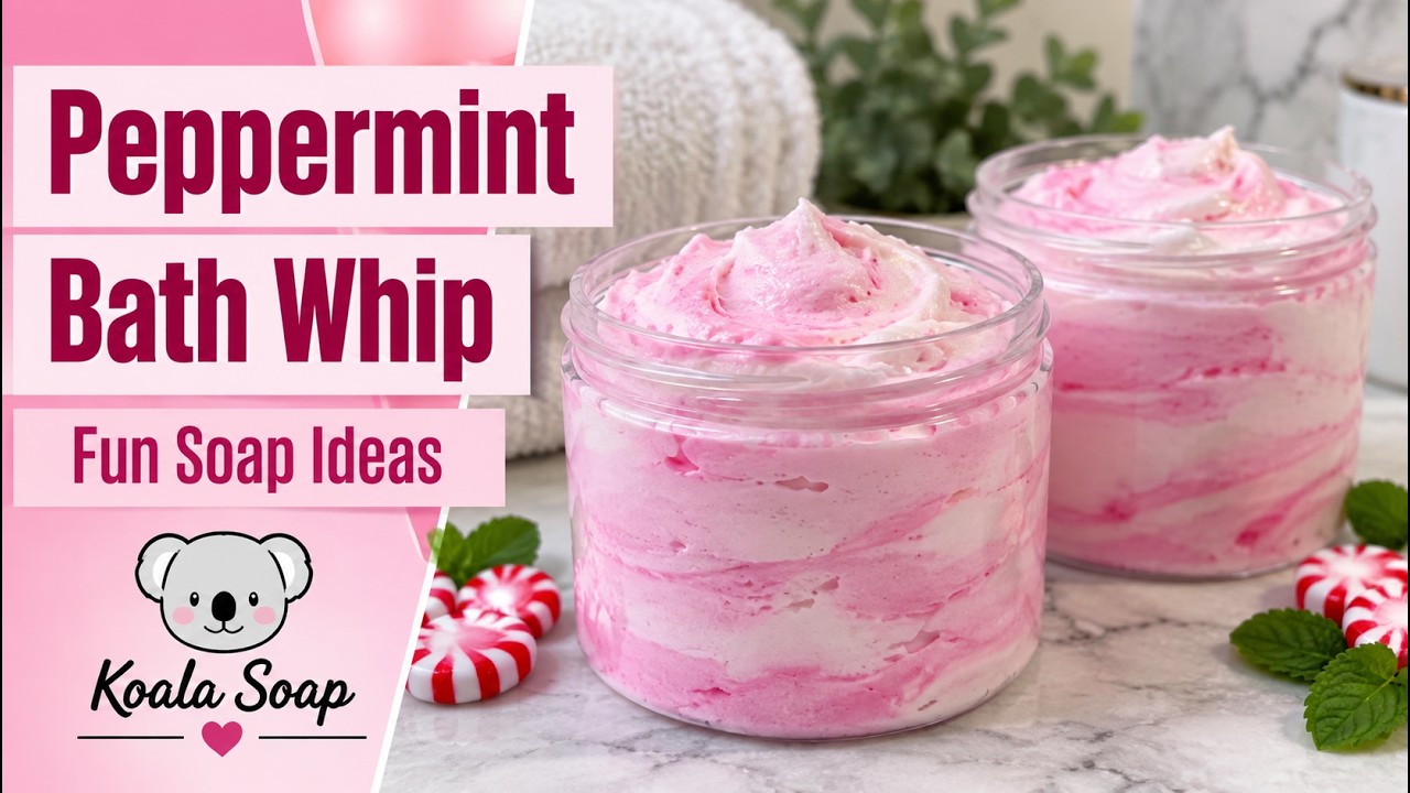 Peppermint Foaming Bath Soap (Whipped Soap Holiday Gift)