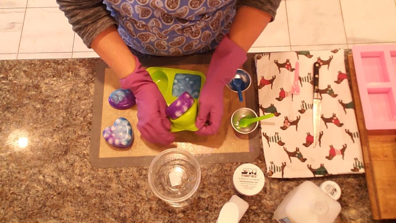 Topping off the layered embed soaps