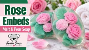 Rose Embed Melt and Pour Soap in Clear Base