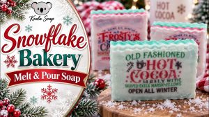 Snowflake Bakery Melt and Pour Soap: Christmas Picture Soap