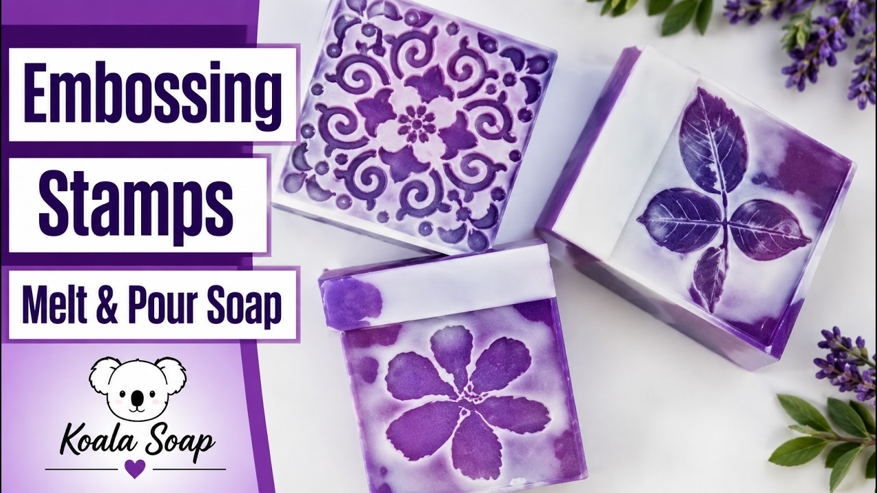 How to Use Soap Embossing Stamps in Melt and Pour Soap