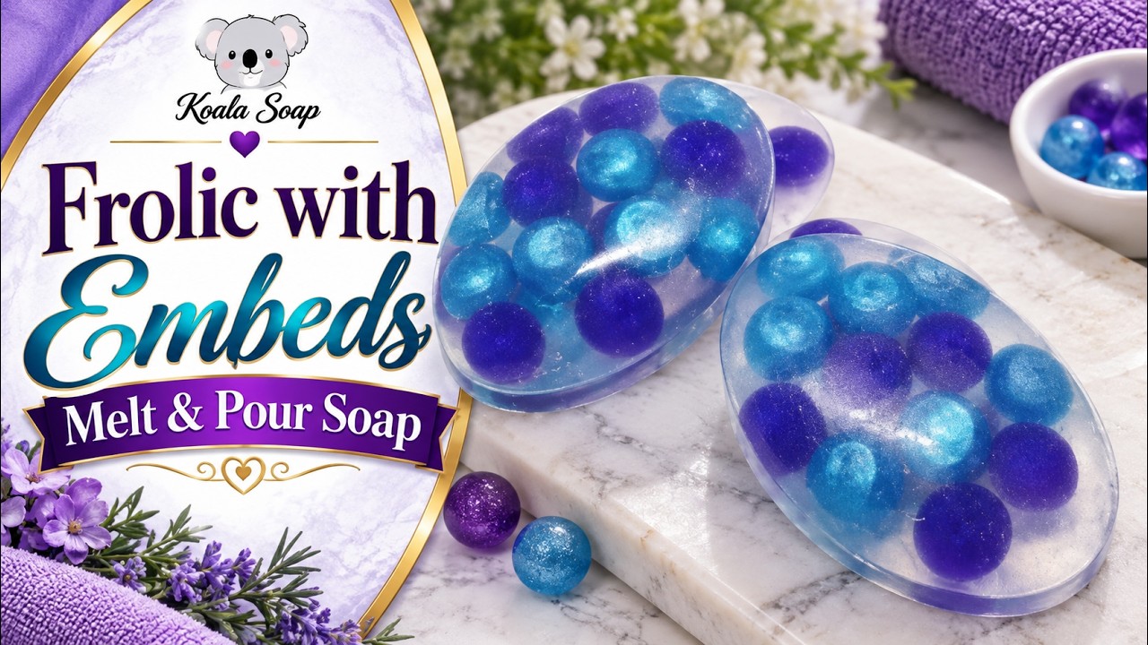 Sphere Embed Melt and Pour Soap: Ball Embeds in Clear Soap