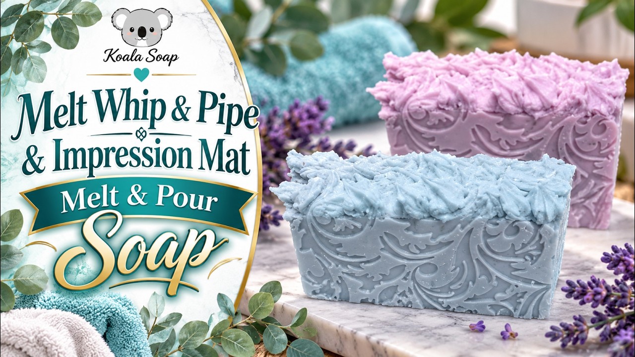 Summertime Elegance Soap with Melt Whip & Pipe and an Impression Mat