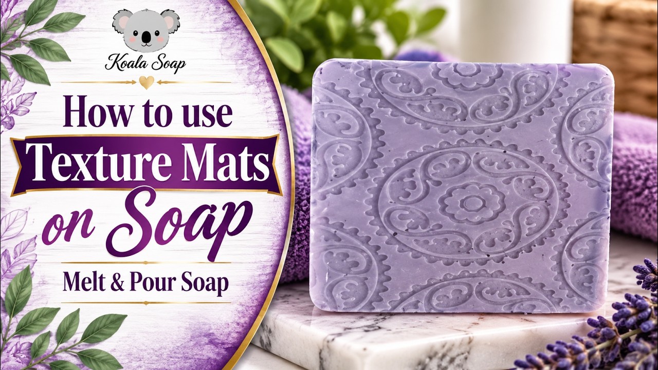 How to Use Texture Sheets in Melt and Pour Soap (Impression Mat Tip)