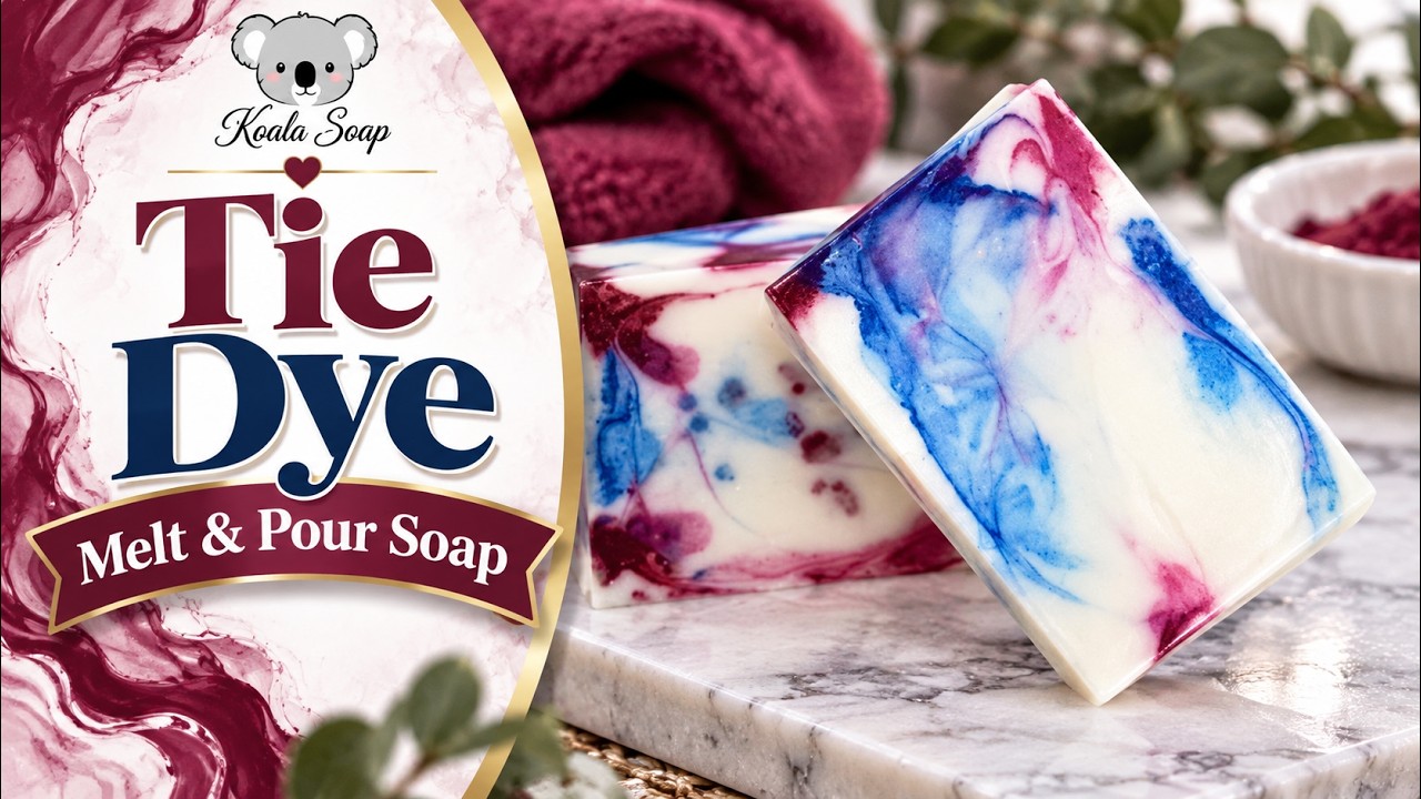 Tie Dye Melt and Pour Soap: Mica in Water vs. Alcohol