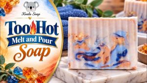 Too Hot Melt and Pour Soap: Burnt Amber and Blue Ice