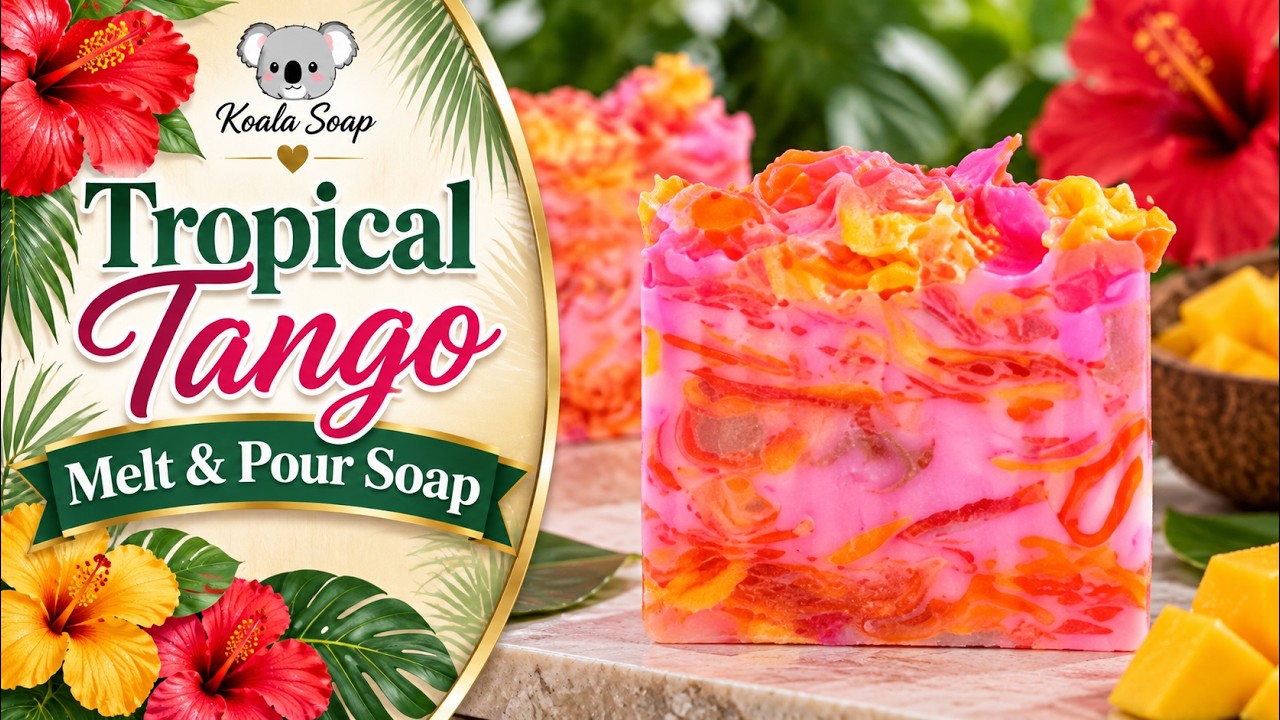 Tropical Tango Melt and Pour Soap Tutorial: A Vibrant Fusion of Color and Fragrance