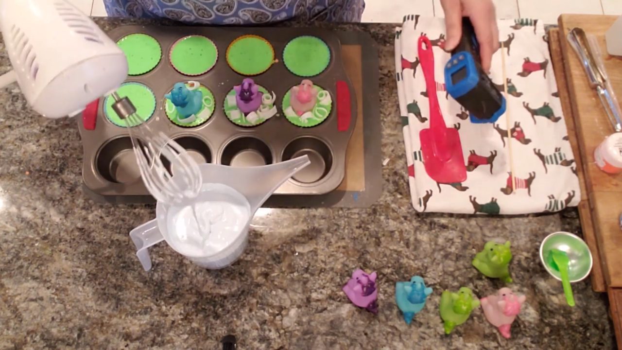Whipped shea butter soap topping for the cupcake soaps